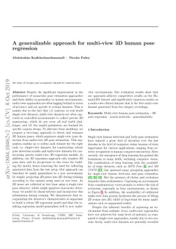 A generalizable approach for multi-view 3D human pose regression