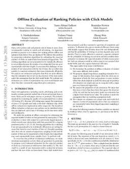 Offline Evaluation of Ranking Policies with Click Models