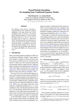 Neural Particle Smoothing for Sampling from Conditional Sequence Models