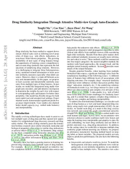 Drug Similarity Integration Through Attentive Multi-view Graph
  Auto-Encoders