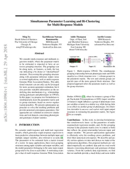 Simultaneous Parameter Learning and Bi-Clustering for Multi-Response
  Models
