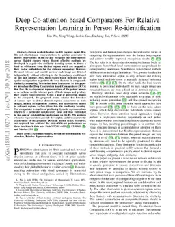 Deep Co-attention based Comparators For Relative Representation Learning
  in Person Re-identification