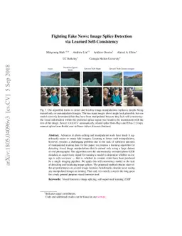 Fighting Fake News: Image Splice Detection via Learned Self-Consistency