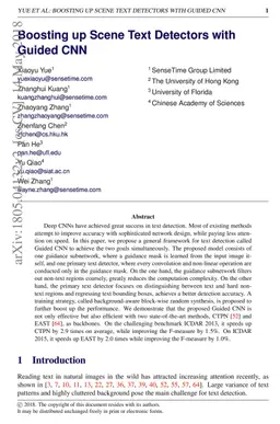 Boosting up Scene Text Detectors with Guided CNN