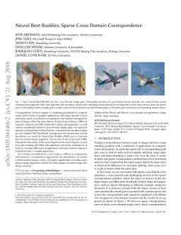 Neural Best-Buddies: Sparse Cross-Domain Correspondence