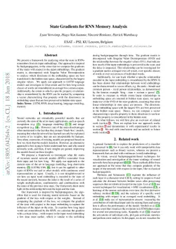State Gradients for RNN Memory Analysis