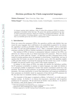 Decision problems for Clark-congruential languages