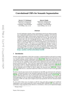 Convolutional CRFs for Semantic Segmentation