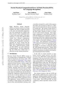 On the Practical Computational Power of Finite Precision RNNs for
  Language Recognition
