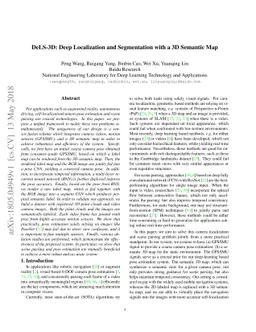 DeLS-3D: Deep Localization and Segmentation with a 3D Semantic Map