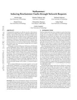 Nethammer: Inducing Rowhammer Faults through Network Requests