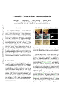Learning Rich Features for Image Manipulation Detection