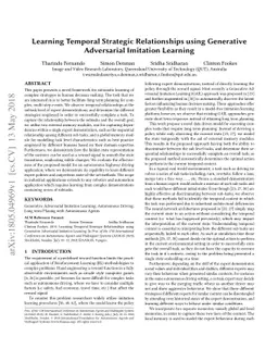 Learning Temporal Strategic Relationships using Generative Adversarial
  Imitation Learning