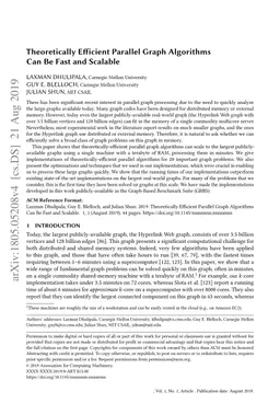 Theoretically Efficient Parallel Graph Algorithms Can Be Fast and
  Scalable