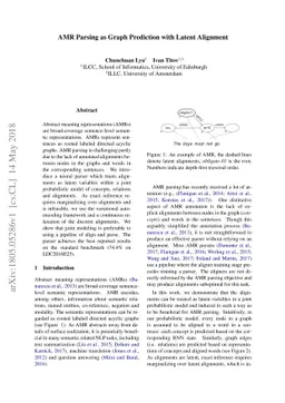 AMR Parsing as Graph Prediction with Latent Alignment