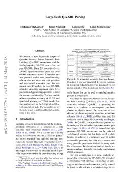 Large-Scale QA-SRL Parsing