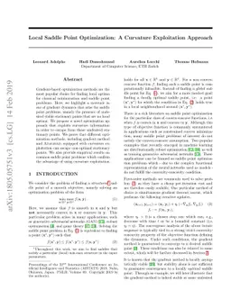 Local Saddle Point Optimization: A Curvature Exploitation Approach