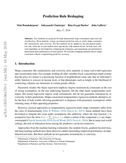 Prediction Rule Reshaping