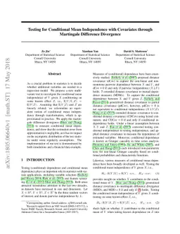Testing for Conditional Mean Independence with Covariates through
  Martingale Difference Divergence