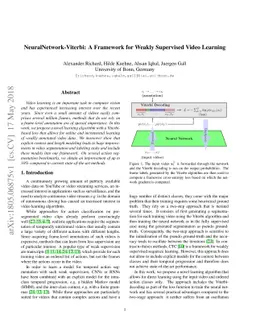 NeuralNetwork-Viterbi: A Framework for Weakly Supervised Video Learning
