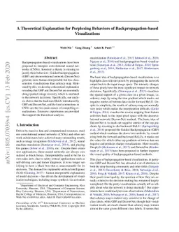 A Theoretical Explanation for Perplexing Behaviors of
  Backpropagation-based Visualizations