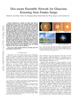 Disc-aware Ensemble Network for Glaucoma Screening from Fundus Image