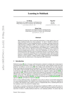 Learning to Multitask