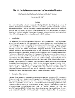 The UN Parallel Corpus Annotated for Translation Direction
