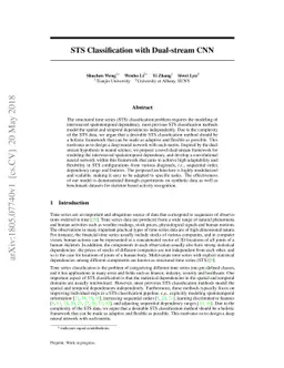 STS Classification with Dual-stream CNN