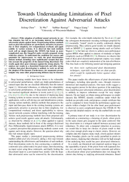 Towards Understanding Limitations of Pixel Discretization Against
  Adversarial Attacks