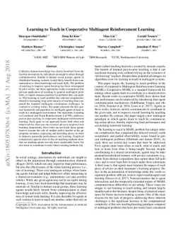 Learning to Teach in Cooperative Multiagent Reinforcement Learning