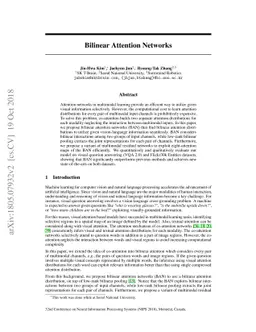 Bilinear Attention Networks