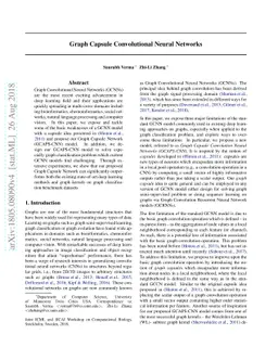 Graph Capsule Convolutional Neural Networks