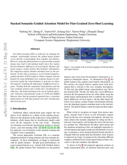 Stacked Semantic-Guided Attention Model for Fine-Grained Zero-Shot
  Learning