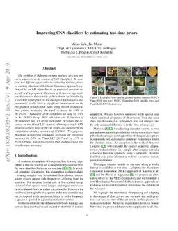Improving CNN classifiers by estimating test-time priors