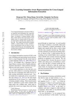 Halo: Learning Semantics-Aware Representations for Cross-Lingual
  Information Extraction