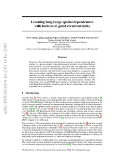 Learning long-range spatial dependencies with horizontal gated-recurrent
  units