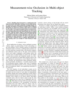 Measurement-wise Occlusion in Multi-object Tracking