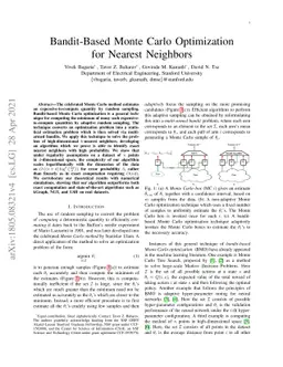 Bandit-Based Monte Carlo Optimization for Nearest Neighbors