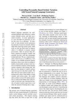 Controlling Personality-Based Stylistic Variation with Neural Natural
  Language Generators