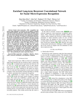 Enriched Long-term Recurrent Convolutional Network for Facial
  Micro-Expression Recognition