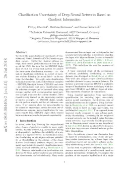 Classification Uncertainty of Deep Neural Networks Based on Gradient
  Information
