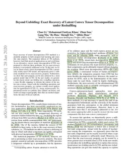 Beyond Unfolding: Exact Recovery of Latent Convex Tensor Decomposition
  under Reshuffling