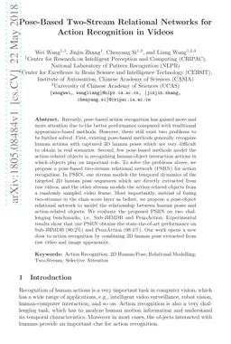 Pose-Based Two-Stream Relational Networks for Action Recognition in
  Videos