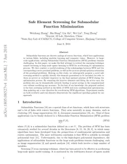 Safe Element Screening for Submodular Function Minimization