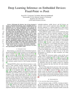 Deep Learning Inference on Embedded Devices: Fixed-Point vs Posit