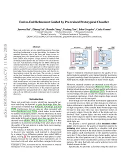 End-to-End Refinement Guided by Pre-trained Prototypical Classifier