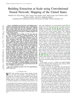 Building Extraction at Scale using Convolutional Neural Network: Mapping
  of the United States