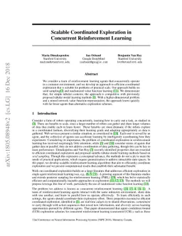Scalable Coordinated Exploration in Concurrent Reinforcement Learning