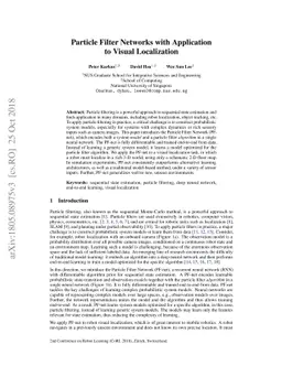 Particle Filter Networks with Application to Visual Localization